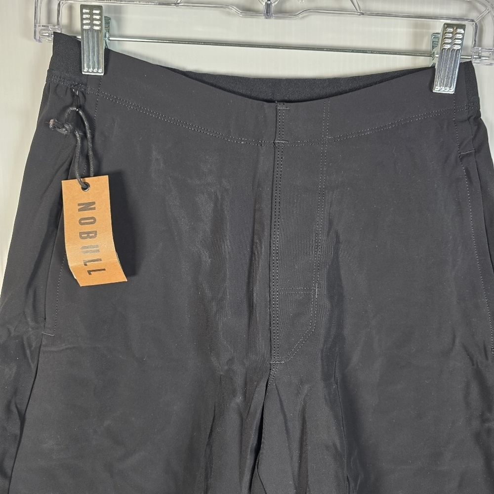 NWT NOBULL Mens S Athletic Shorts 8" Inseam Black Drawstring Waist Zipper Pocket - Picture 3 of 12